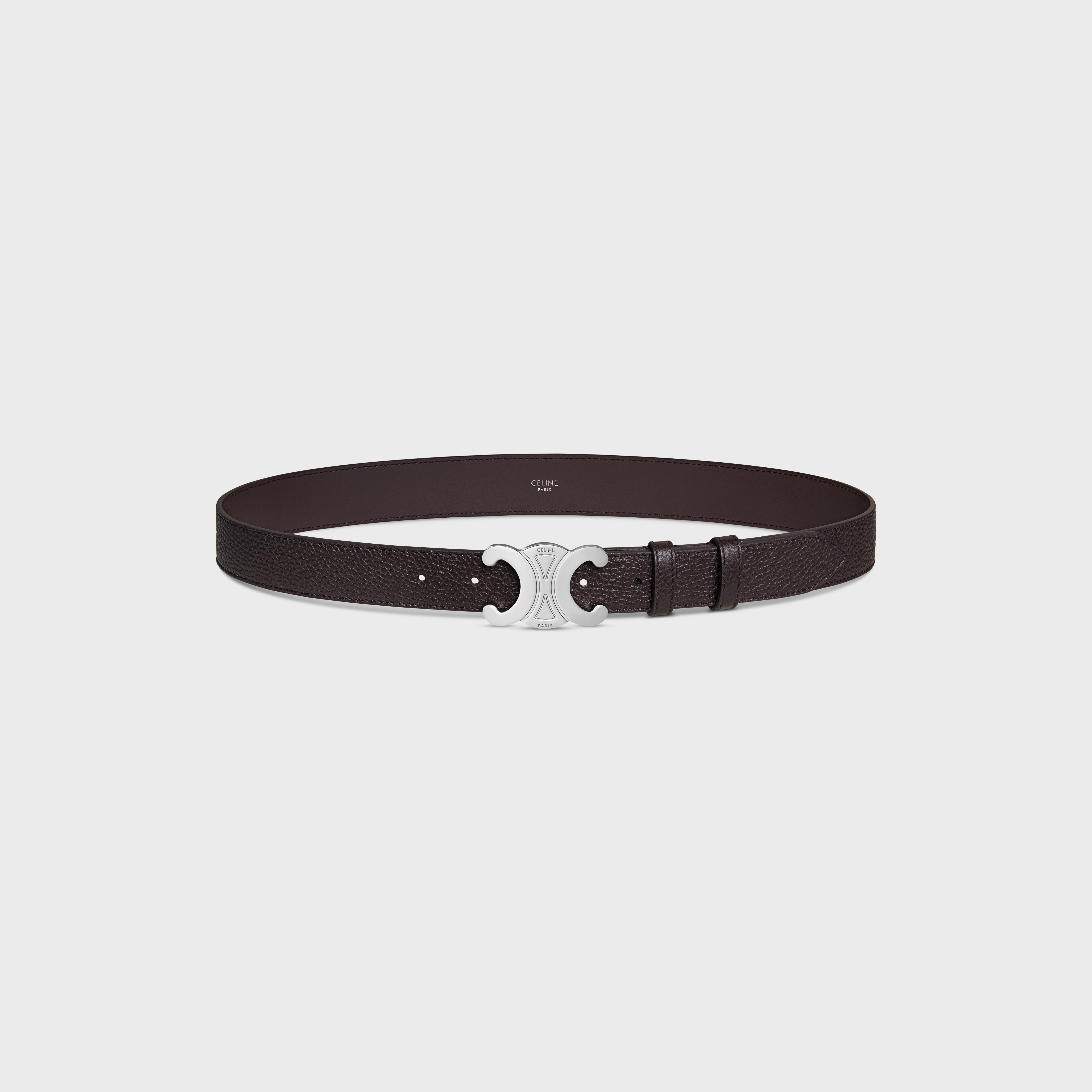 トリオンフベルト 30mm / グレインドカーフスキン - エスプレッソ | CELINE